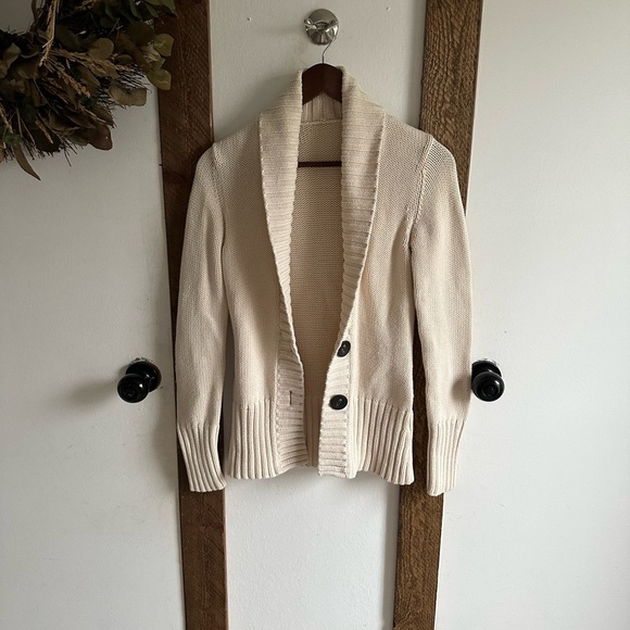 Vintage Y2K Women’s Shawl Collar Heavy Cardigan Sweater EUC - Picture 2 of 16